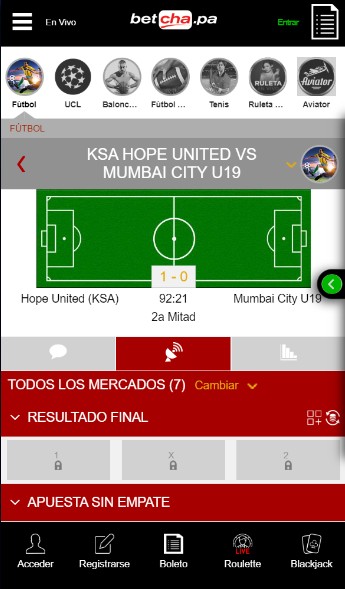 Betcha Panama Deportes apuestas en vivo