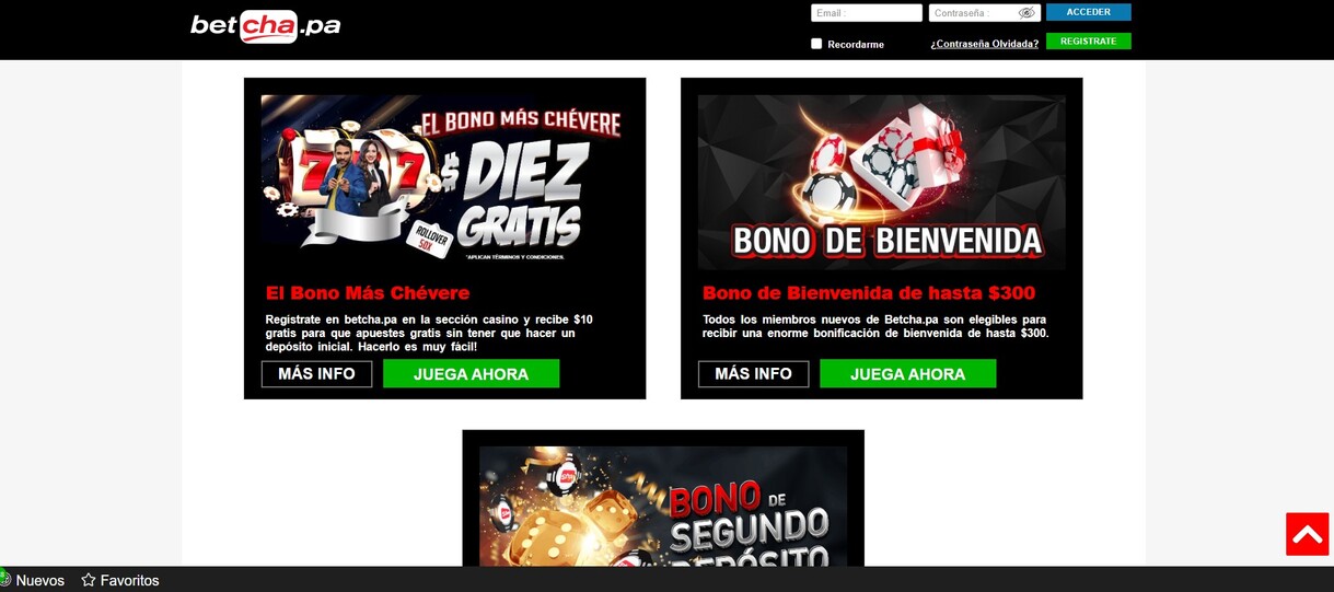 Betcha Panama Deportes Promociones pc