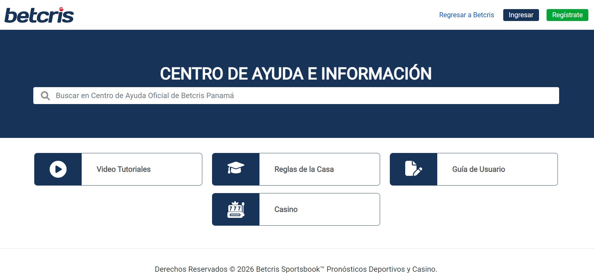 Betcris Panama Atención al cliente