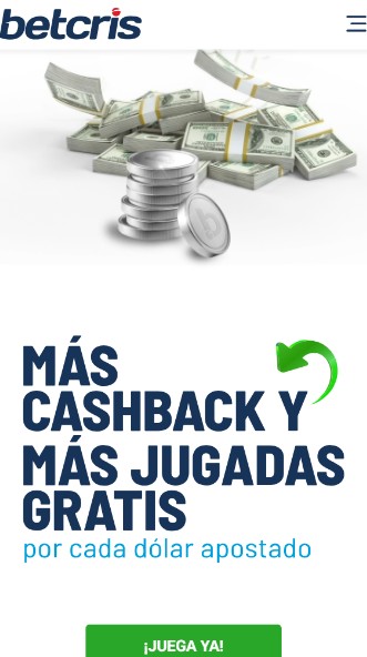 Betcris Panama Programa Vip versión móvil