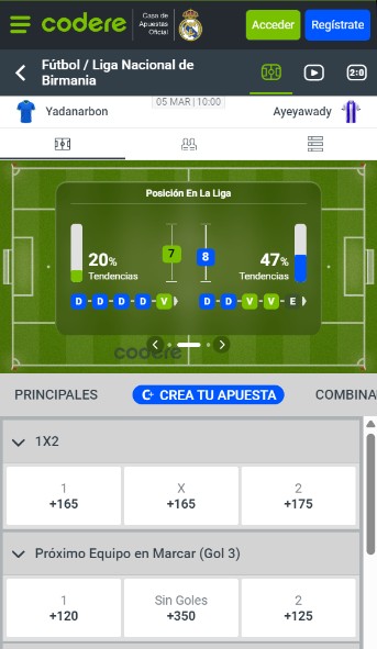 Codere Apuestas en vivo Deportes Panama