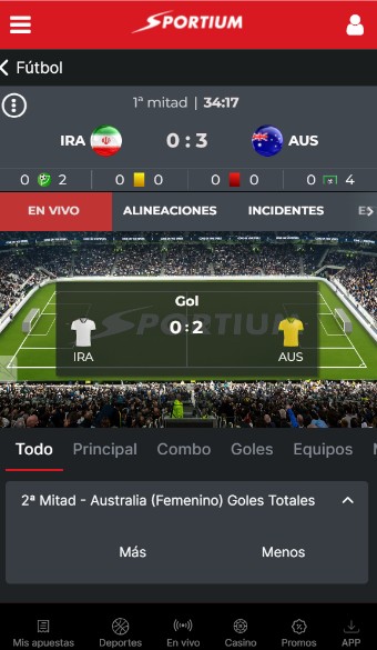 Sportium Apuestas en vivo Deportes Panama