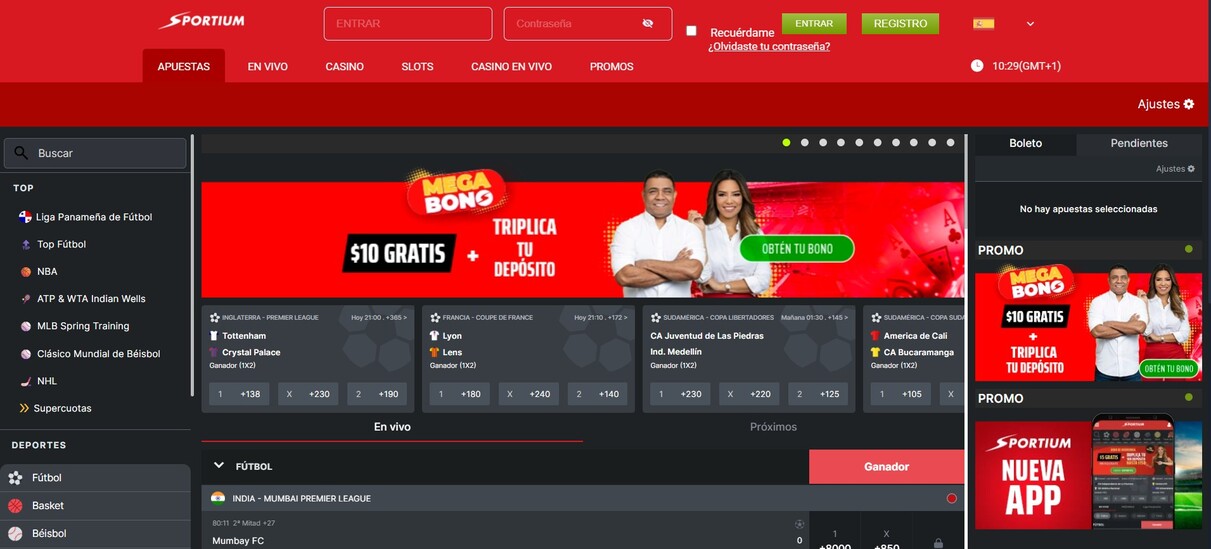 Sportium Pagina Principal Deportes Panamá pc