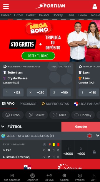 Sportium Pagina Principal Deportes Panama