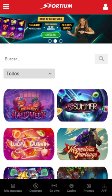 Sportium Panama Casino Página principal