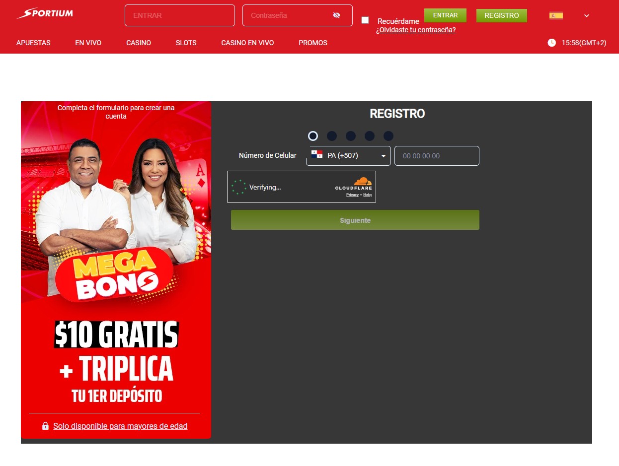 Sportium Panama Casino Registro