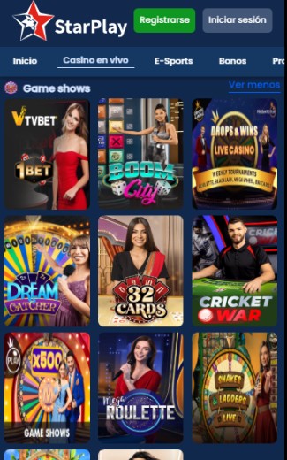 Starplay Panama Casino Game shows