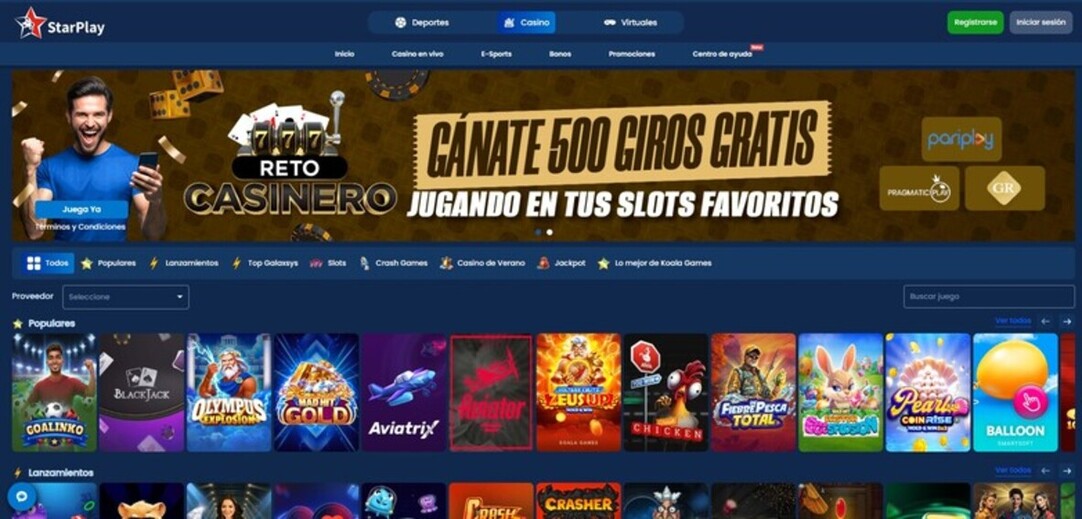 Starplay Panama Casino Página principal pc