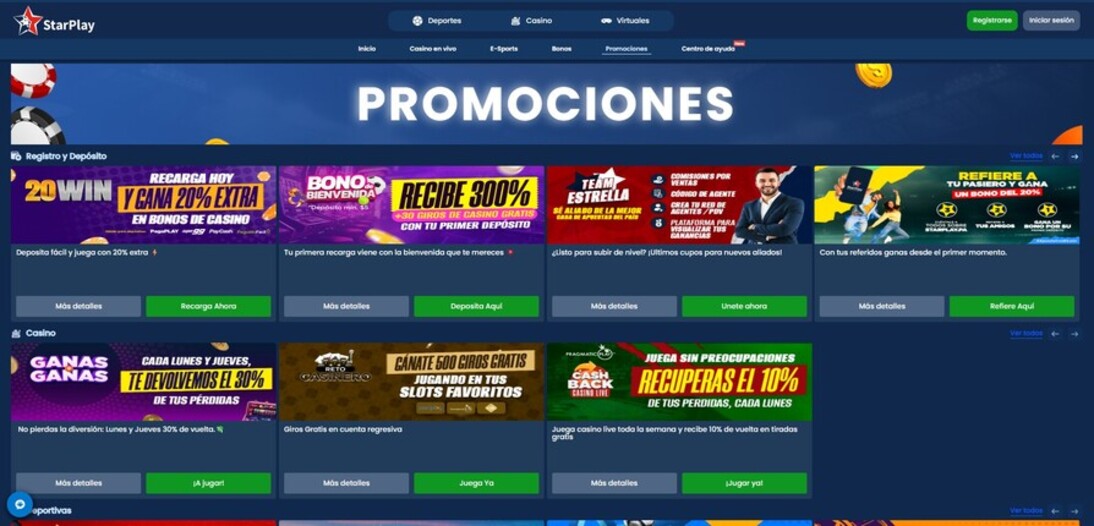 Starplay Panama Casino Promociones pc