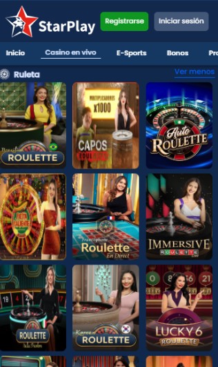 Starplay Panama Casino Ruletas